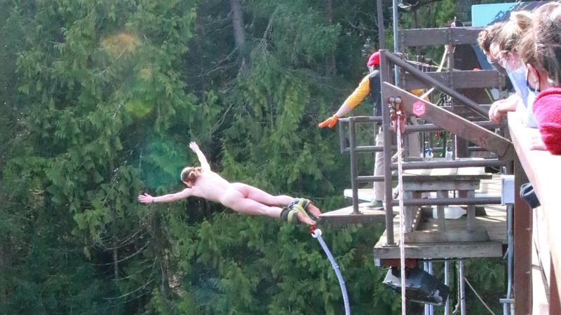 Naked Bungee Jumping || Nanaimo, Canada